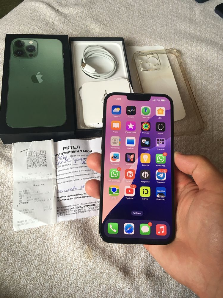 iPhone 13 Pro Max 256гб 5G полный оригнал ремонт болмаган тап таза тел