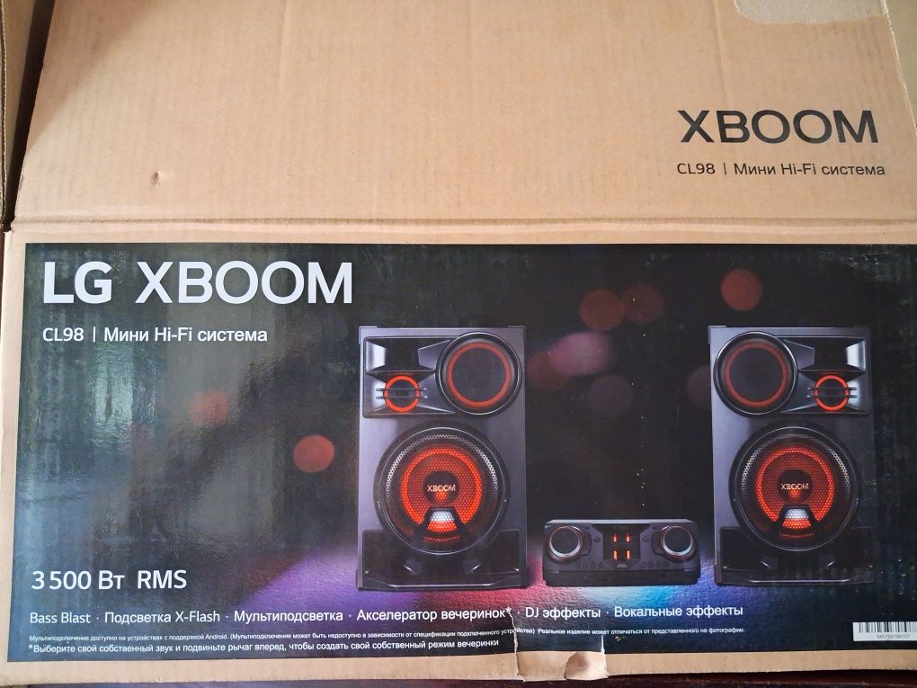 Продаю аккустическую  систему LG XBOOM