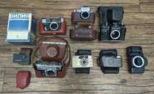 Фотоаппараты пленочные. Тушки и мыльницы. Зенит, ФЭД, зоркий, Fujifilm