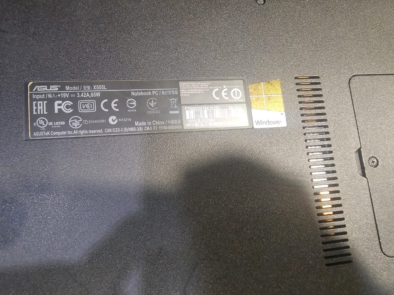 Продам бюджетно игровой ноутбук Asus i core 5