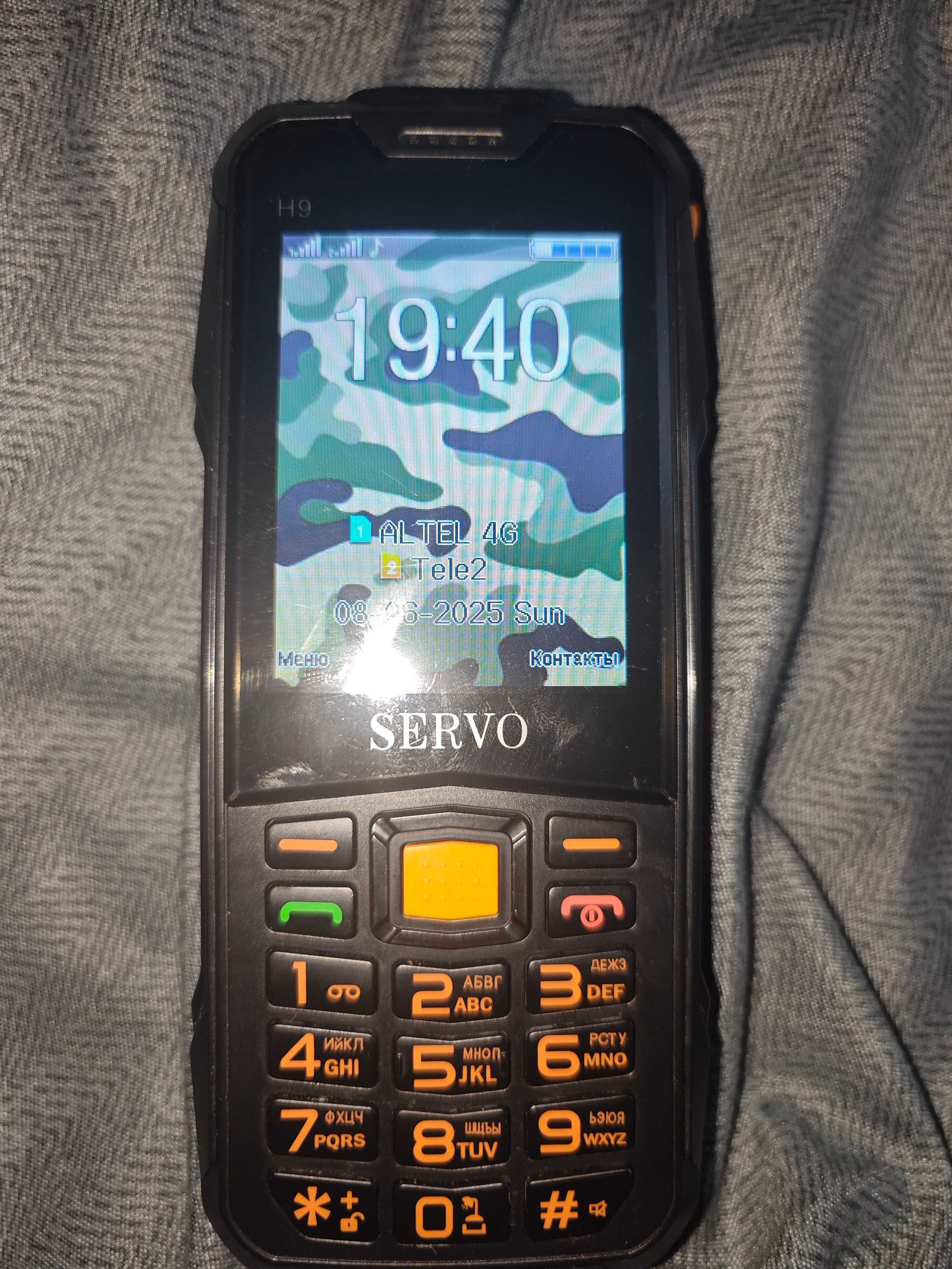 Телефон кнопочный servo h9, 2Сим, станция метро Москва
