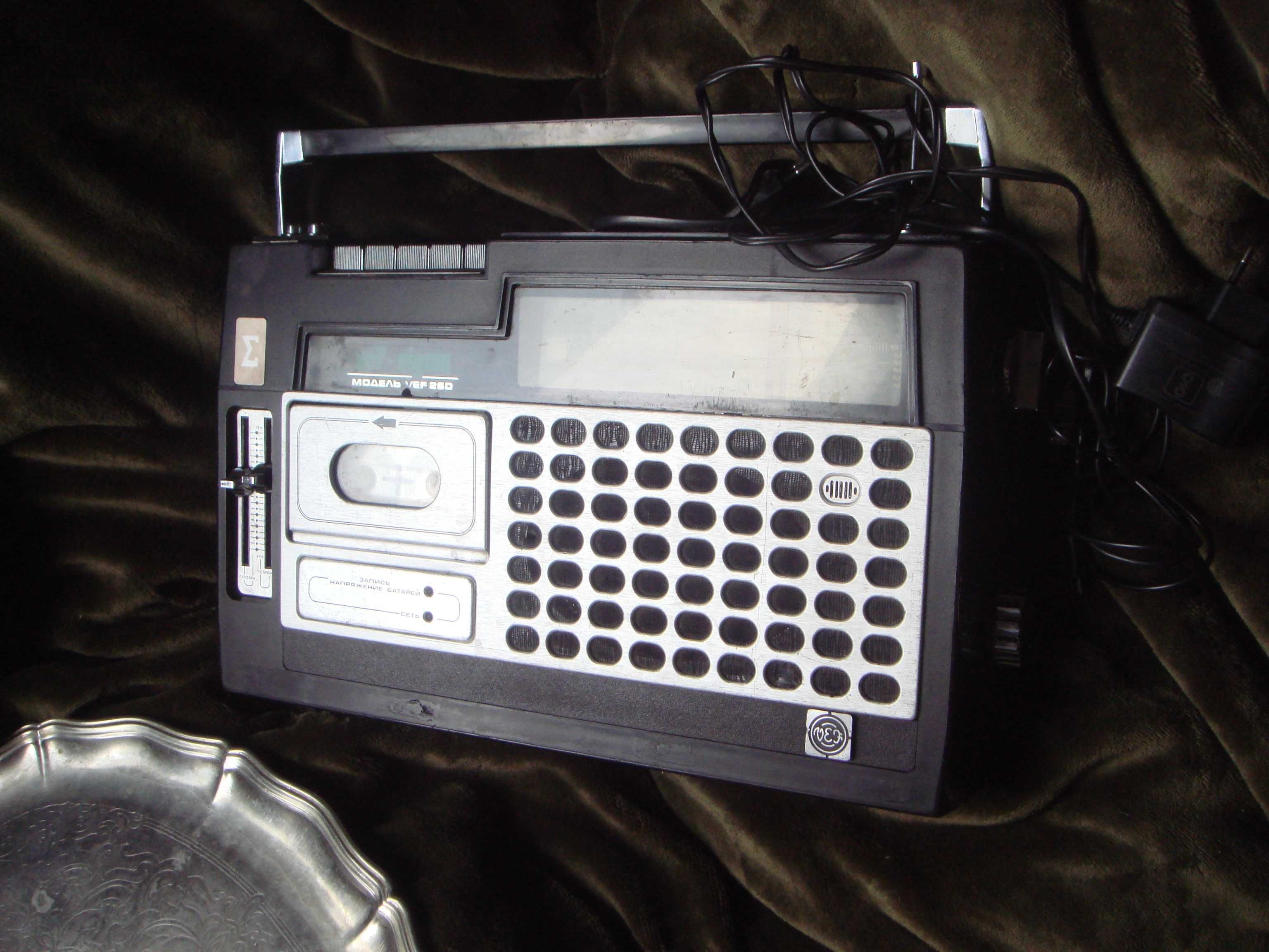 Магнитола VEF260-SIGMA 1980г. 270р. СССР кассета - радио и Bluetooth