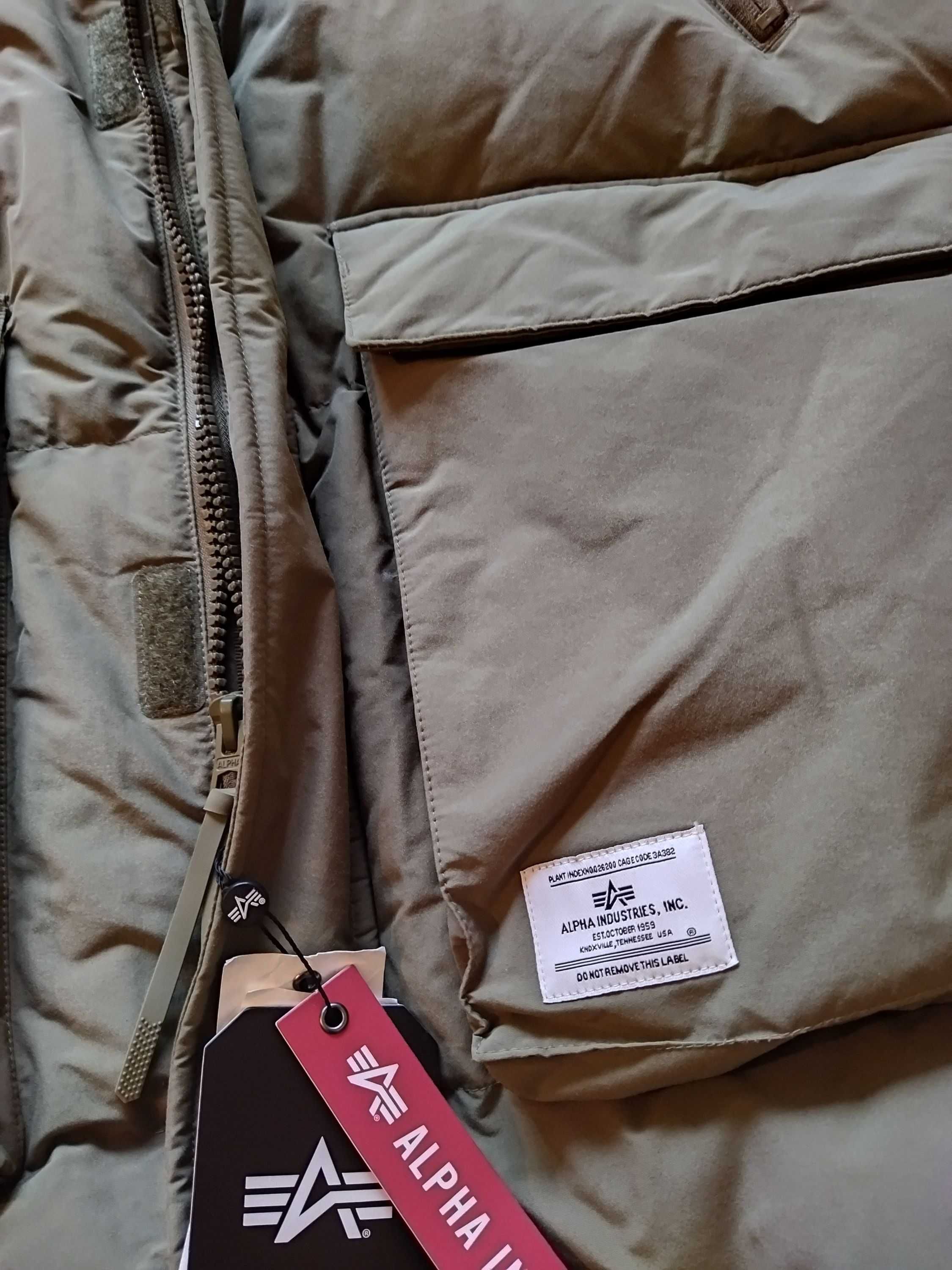 Пуховик-пальто Alpha Industries (США),зима,до-50,оригинал,новое,р-р 50