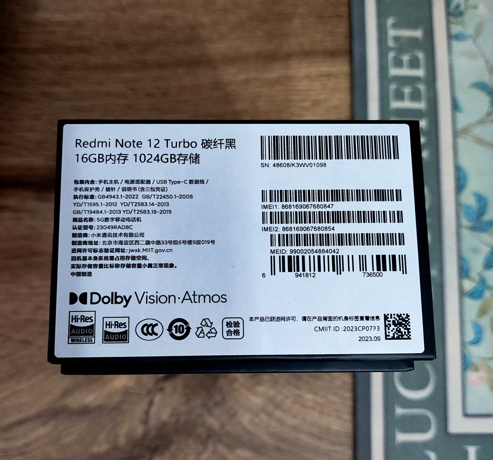 Xiaomi Redmi Note 12 Turbo / Poco f5