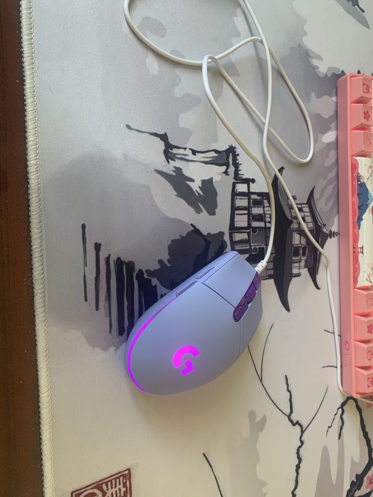 Logitech G Игровая мышь проводная G102 LIGHTSYNC, сиреневый