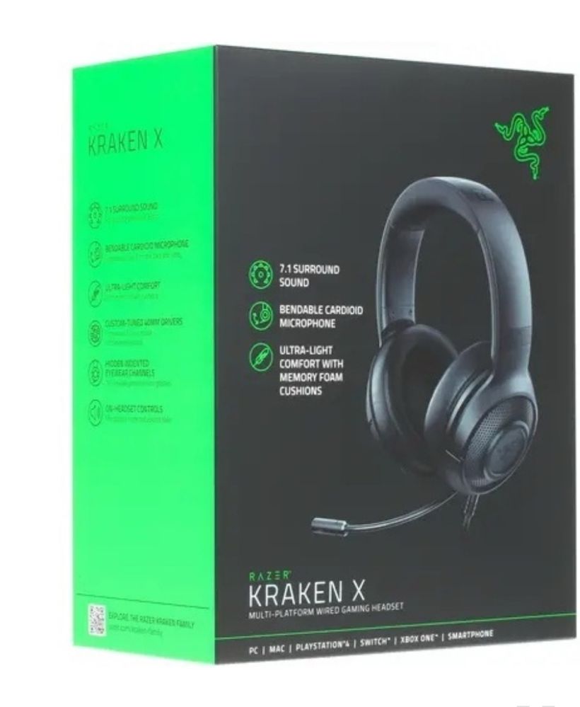 Наушники Razer Kraken X черный