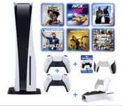 Игровая приставка Sony Playstation 5+геймпад+зарядная станция+все игры