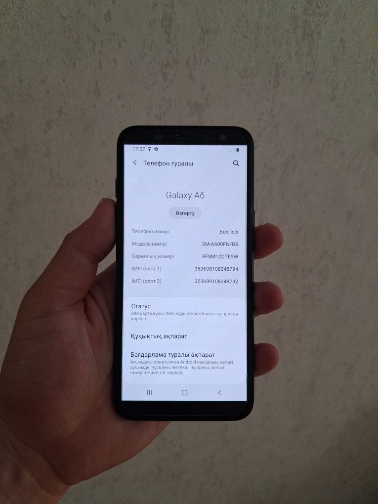 Samsung galaxy A6