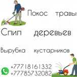 Покос травы, Спил деревьев, Вырубка кустарников