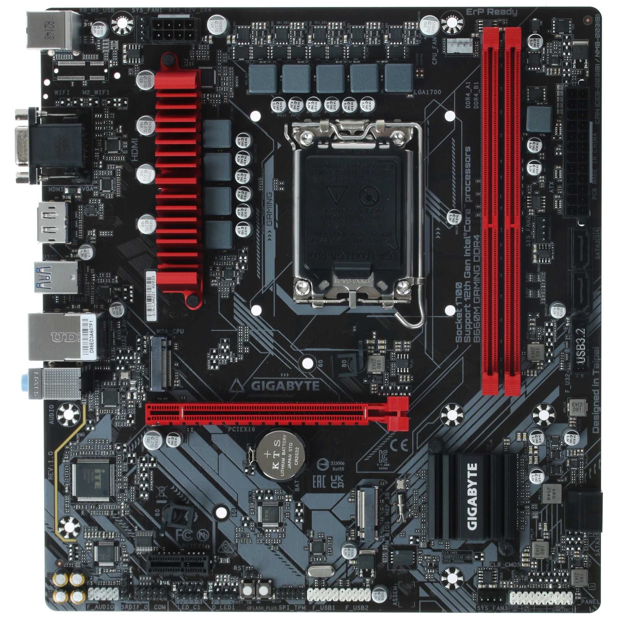 Gigabyte B660M GAMING DDR4 с 16gb DDR4 3200