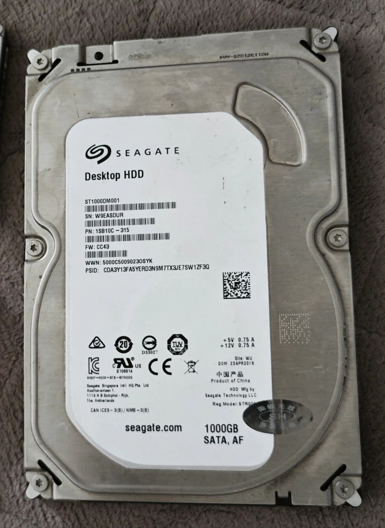 HDD sata 3.5 1 tb жесткий диск 1 терабайт
