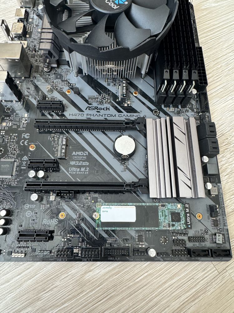 Материнская плата  ASRock H470 + i5-10400f + 16 Gb DDR4