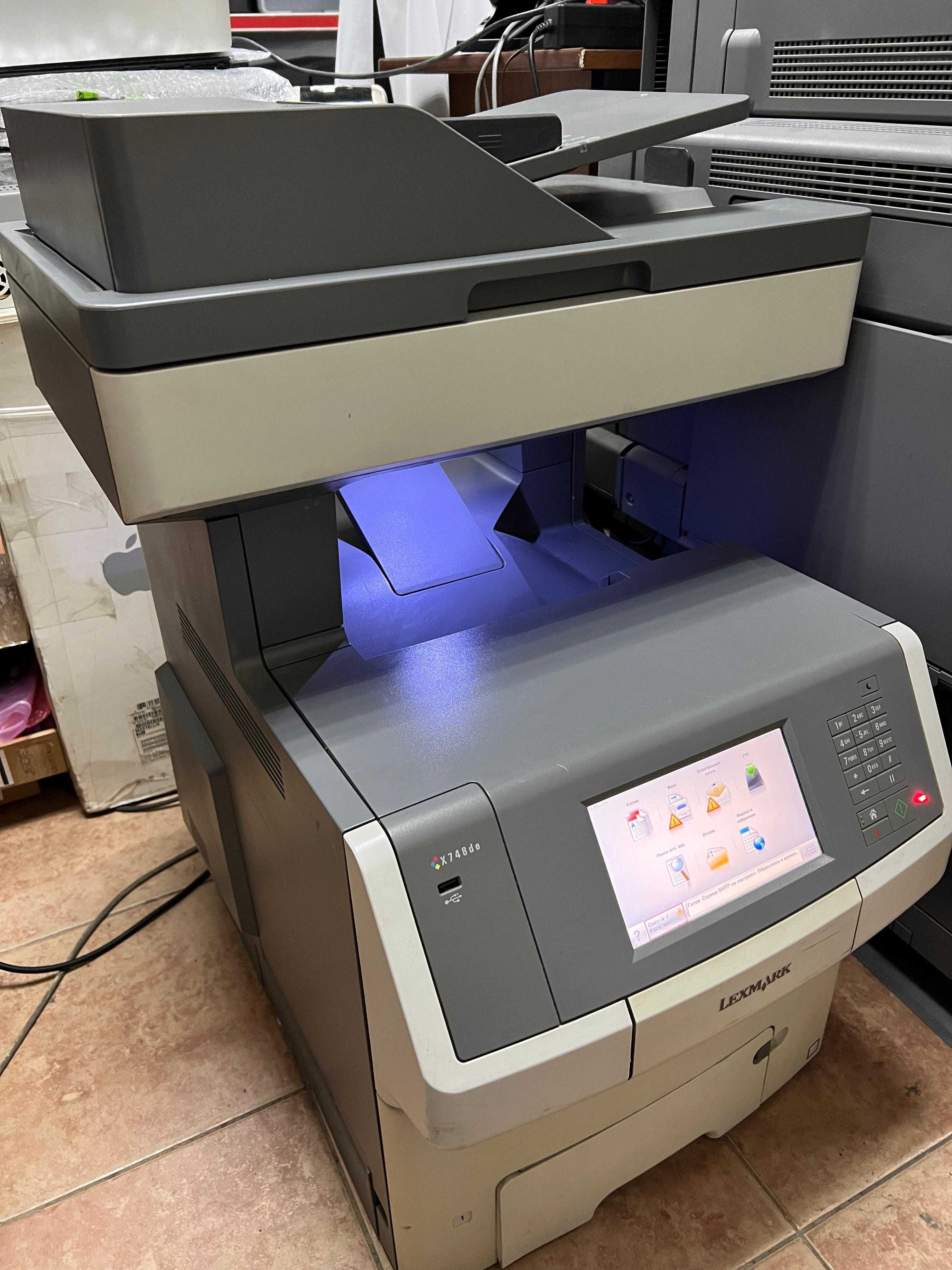 Цветной принтер МФУ Lexmark X748de