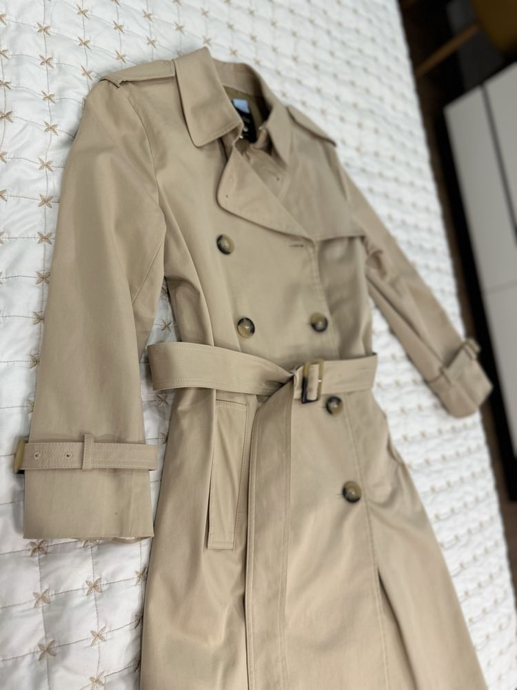 Тренч Massimo Dutti (46р/М) после химчистки. В носке был лишь 1 сезон.
