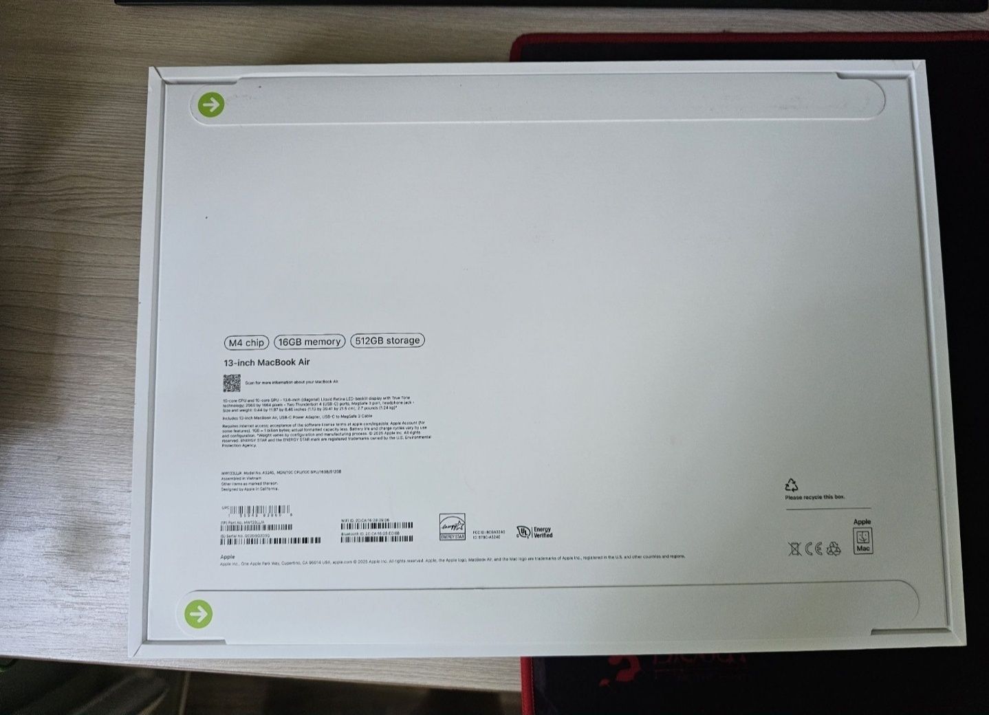 MacBook Air/Pro M2/M3/M4 512Gb