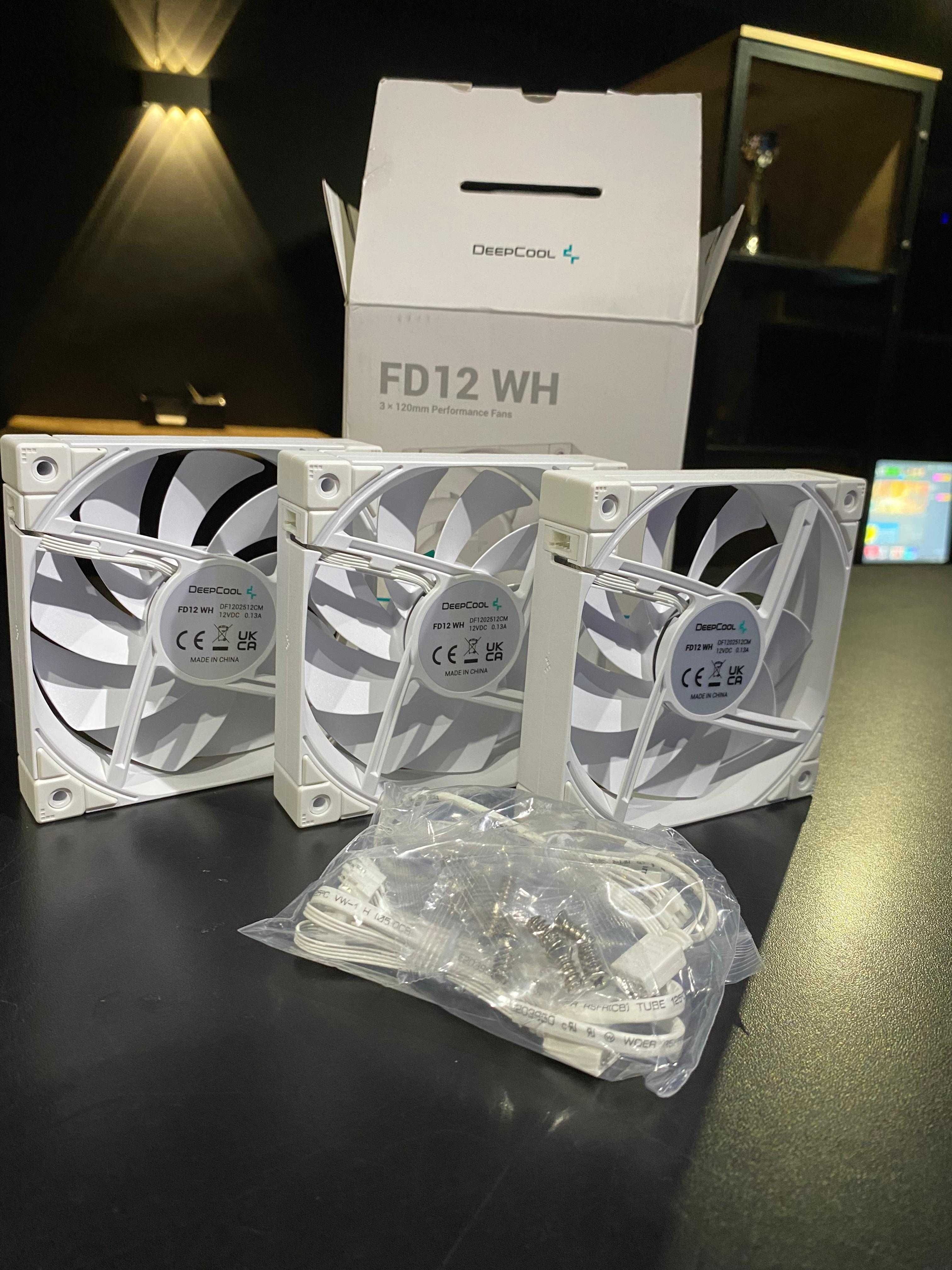 DeepCool FD12 WH 3 x 120mm Perfomance Fans