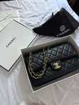 Сумка Chanel натуральная кожа черный