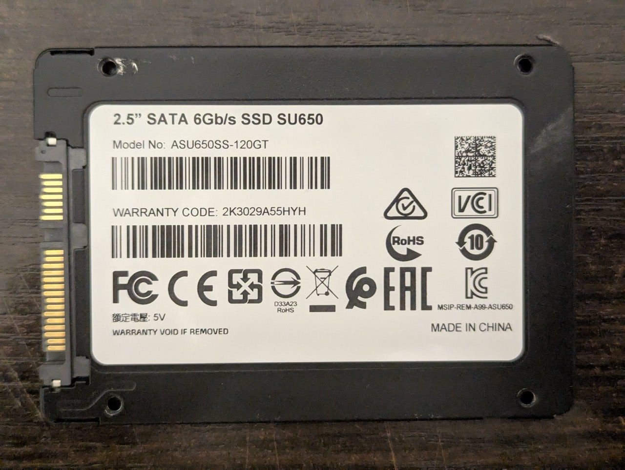 SSD диск на 120gb