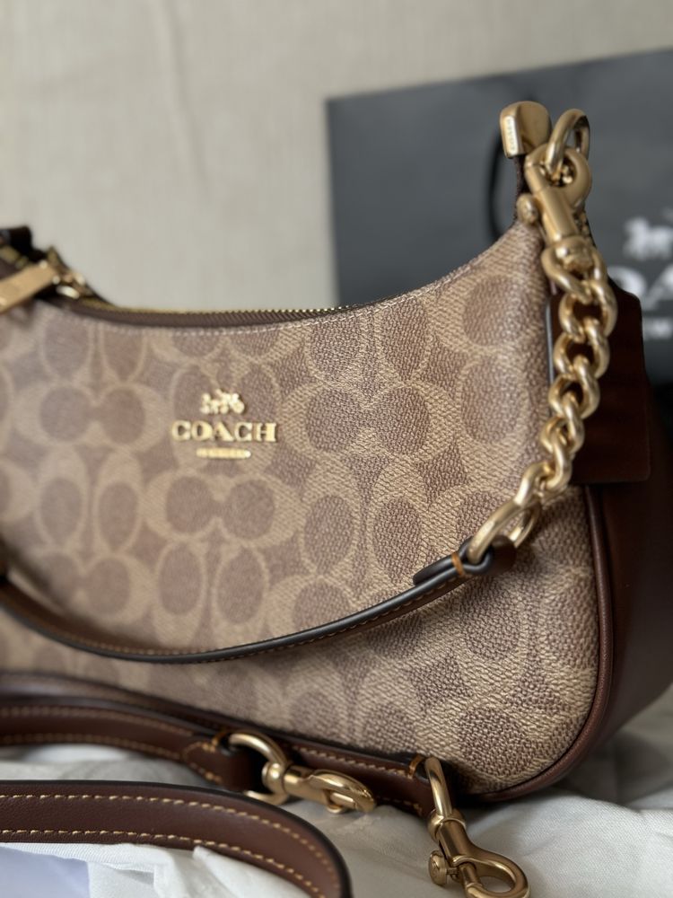 Продам оригинальную сумку Coach Teri Shoulder Bag In Signature Canvas