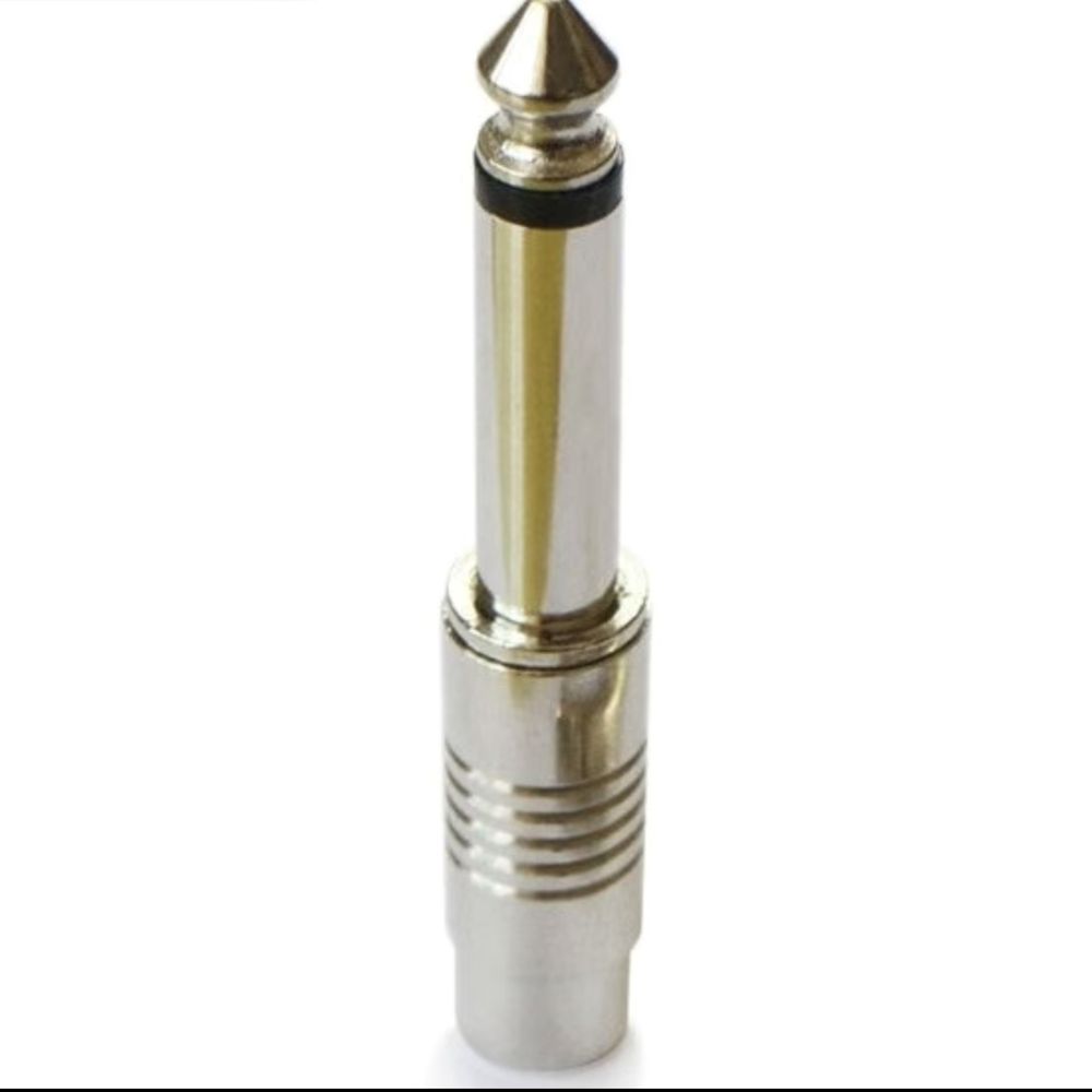 Переходник RCA jack 6,3 mono , адаптер с RCA тюльпана на джек 6,3 моно