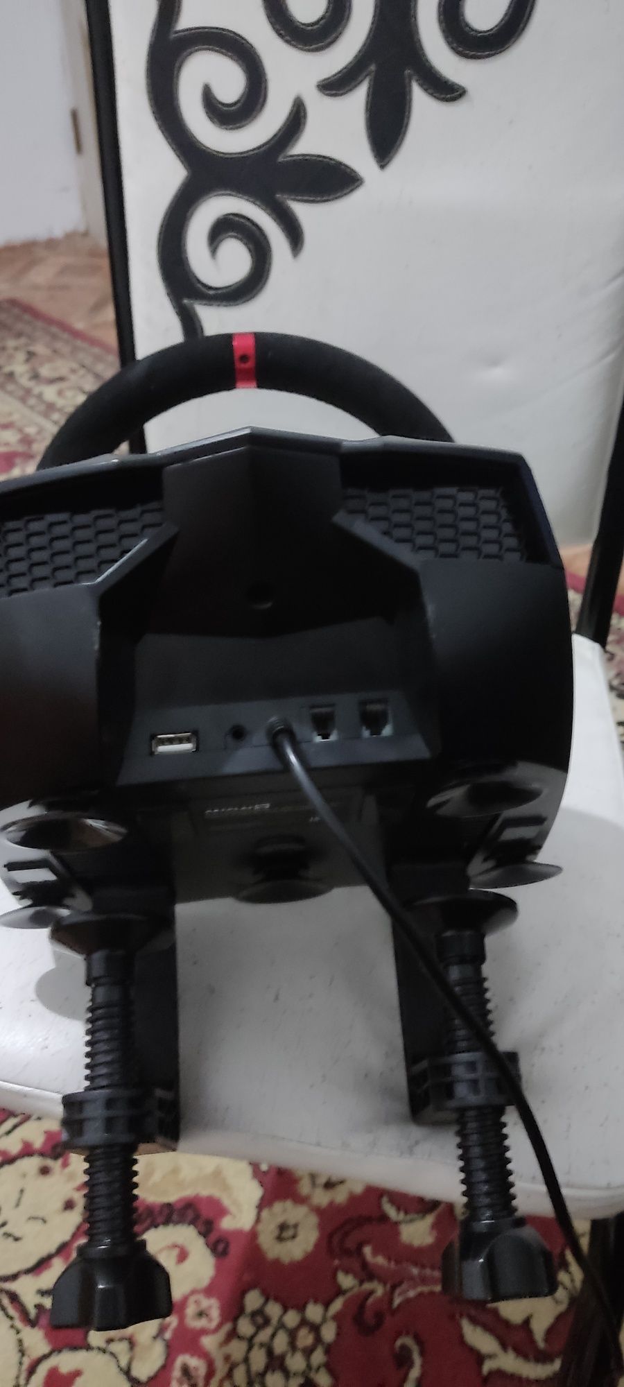 Игровой руль с 3 педалями и кпп