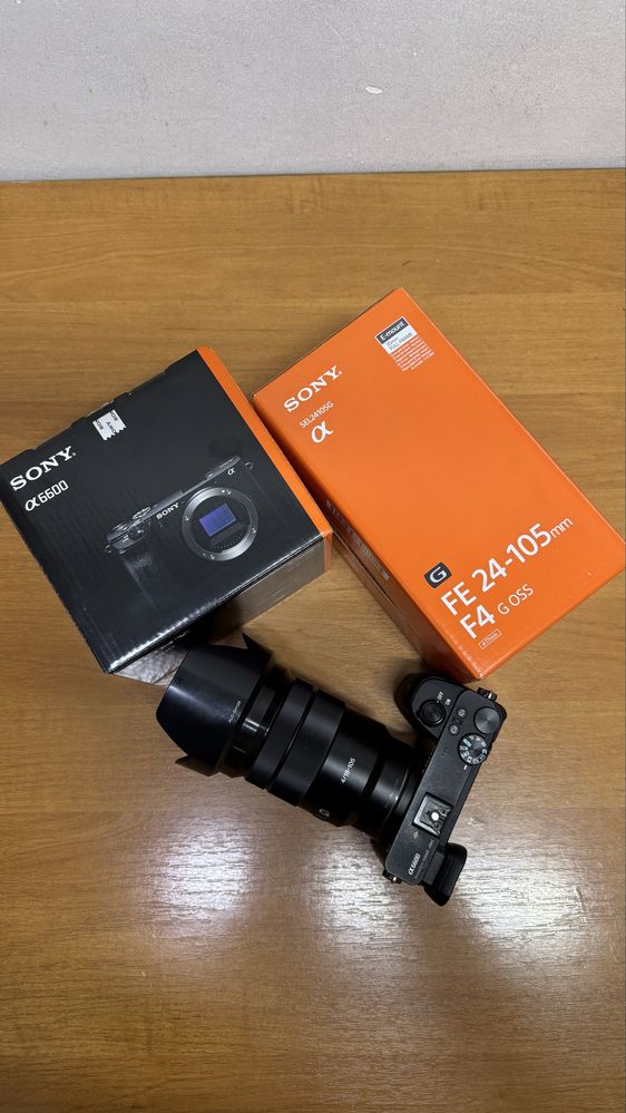 Sony камера 6600, объектив 18-105 f4 рус меню