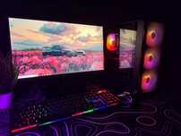 Игровой Компьютер ПК (Полный комплект) Монитор, Клавиатура, Мышка Проц