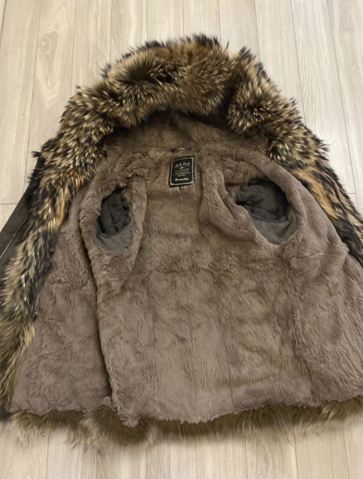 Парка женская, натуральный мех
