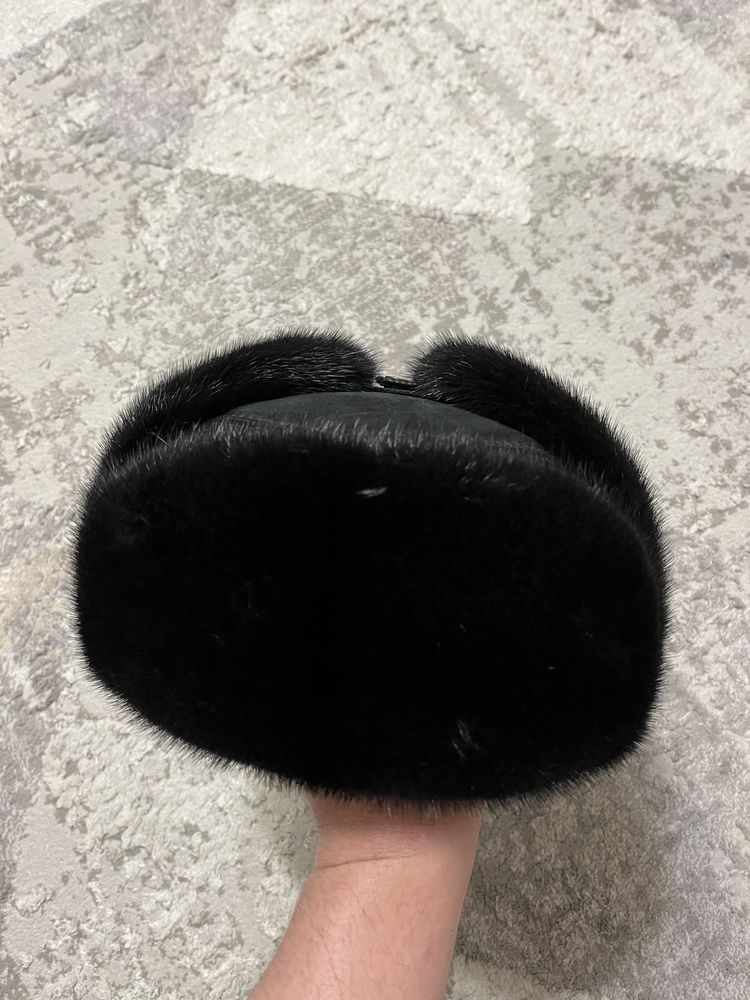 Норковая шапка ушанка