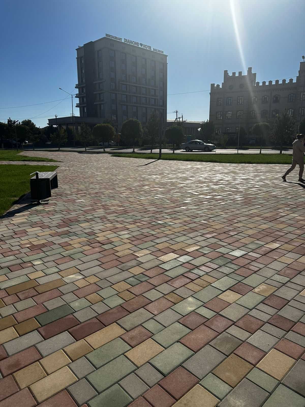 Брусчатка, тротуарная плитка прессованная