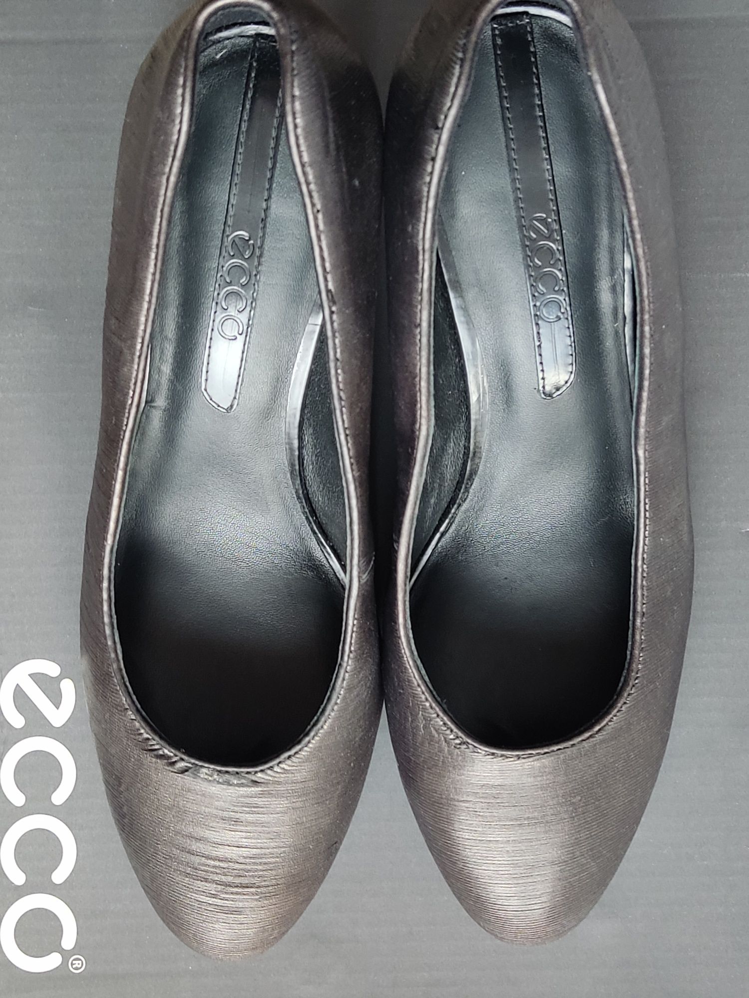 Туфли женские ecco, 39р, кожа