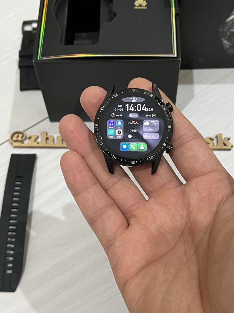 Huawei Watch GT 2 46mm в идеале как новый с завода ориг.