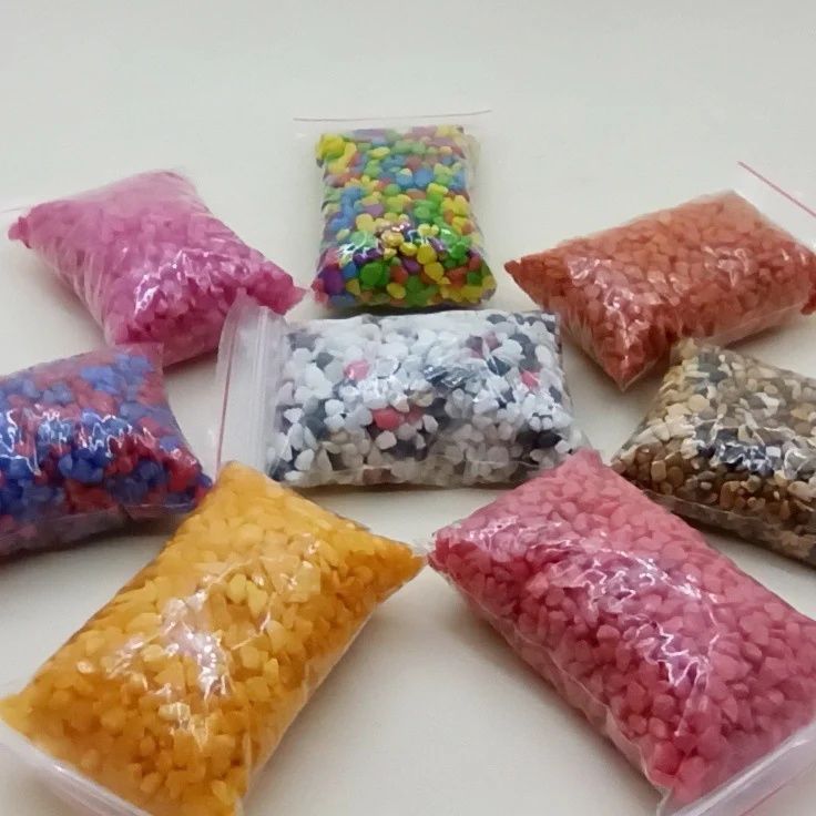 Цветные камушки для оформления флорариумов,цветочных горшков
