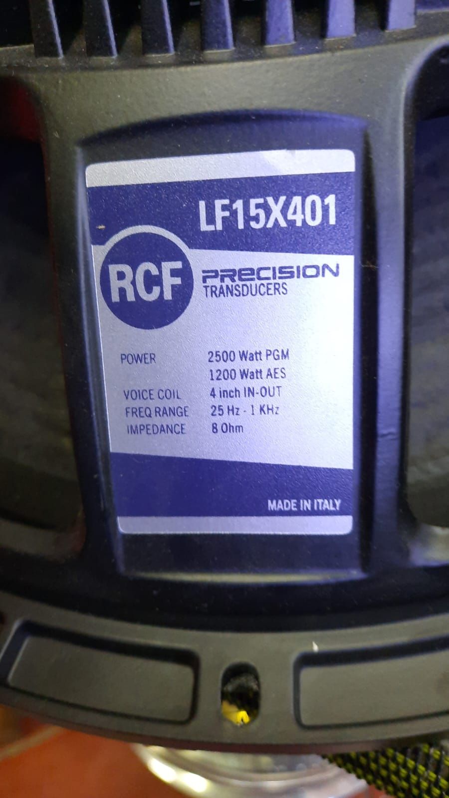 RCF- х-401, P400, LF15, 1600Вт, ,2500вт.