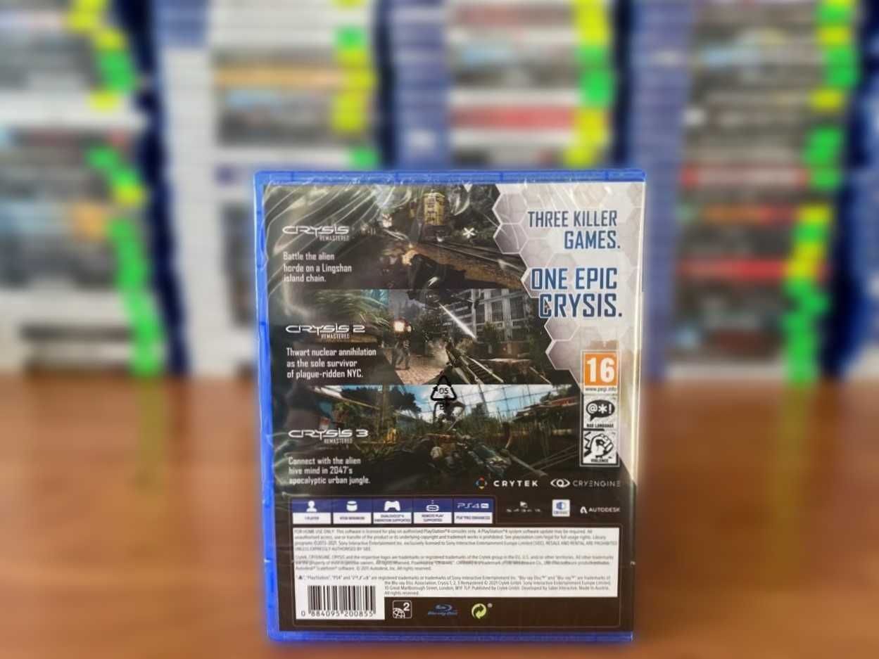 НОВЫЙ Crysis Remastered Trilogy PS4/PS5 Крайзис Трилогия ПС4 Много Игр