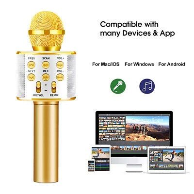 Портативный Bluetooth беспроводной микрофон караоке