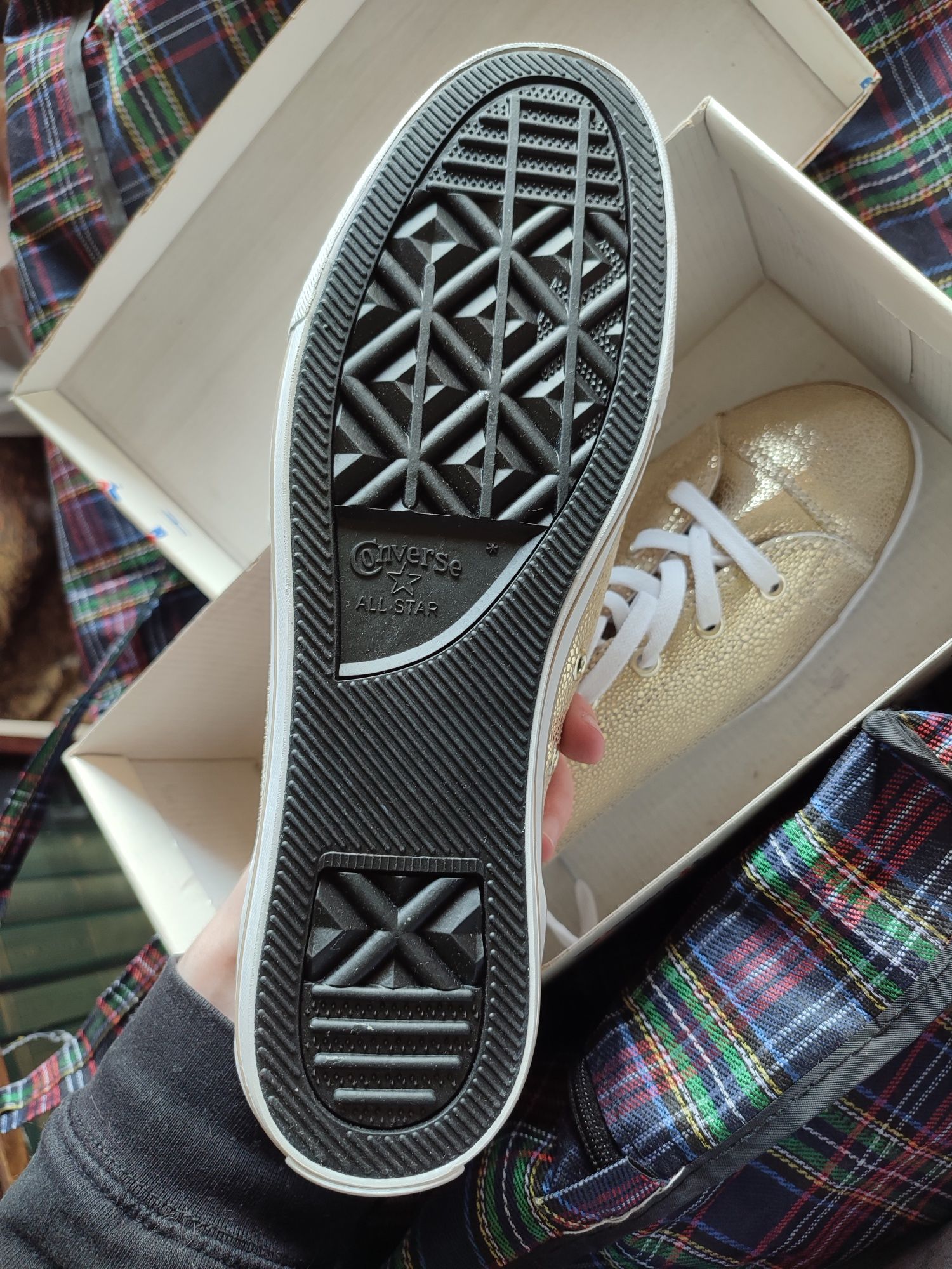 Converse All Star кеды золотые 43 размер