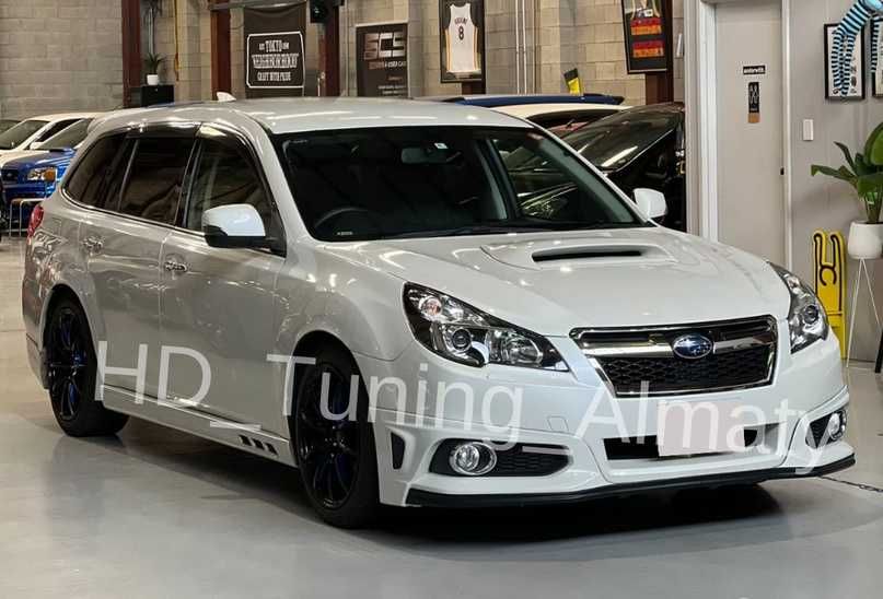 Губа на передний бампер Subaru Legacy BM/BR Рестайлинг