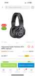 Студийные мониторные наушники audio-technica ATH-M40 в черном цвете.
