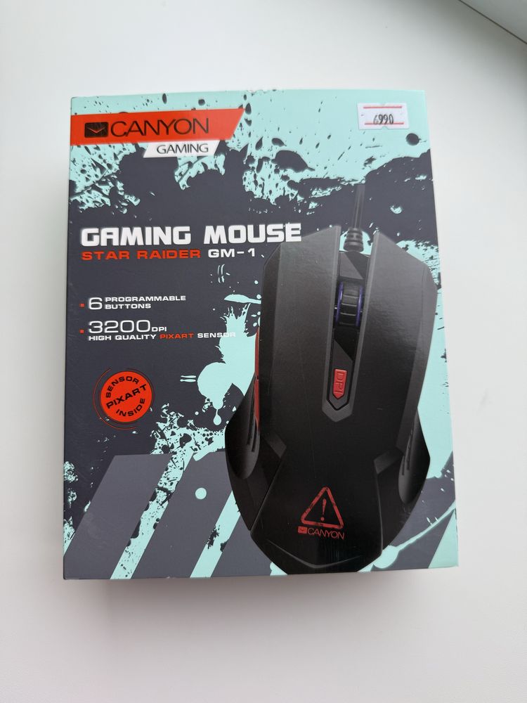 Мышь Canyon CND-SGM01RGB черный