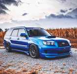 Губа STI на передний бампер Subaru Forester SG Рестайлинг