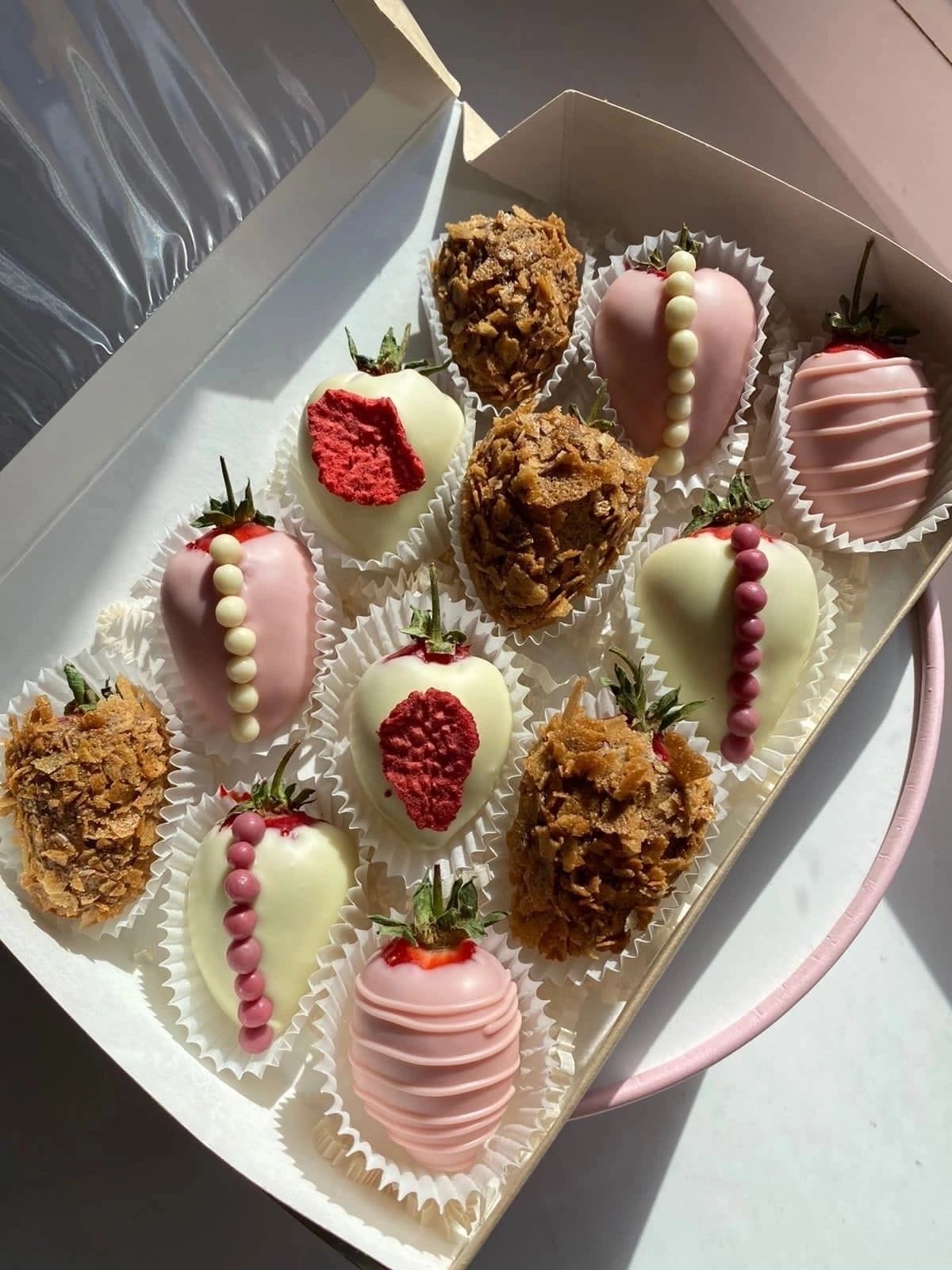 Клубника в шоколаде  коробках