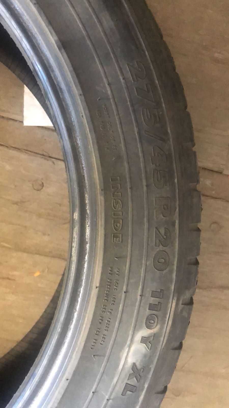 Продам комплект летней резины NOKIAN 275/45/R20