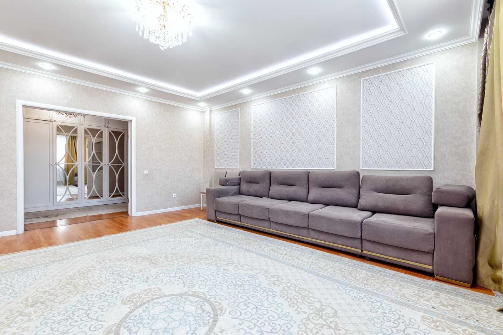 3-комнатная квартира площадью 124 кв.м. в престижном районе Астаны.