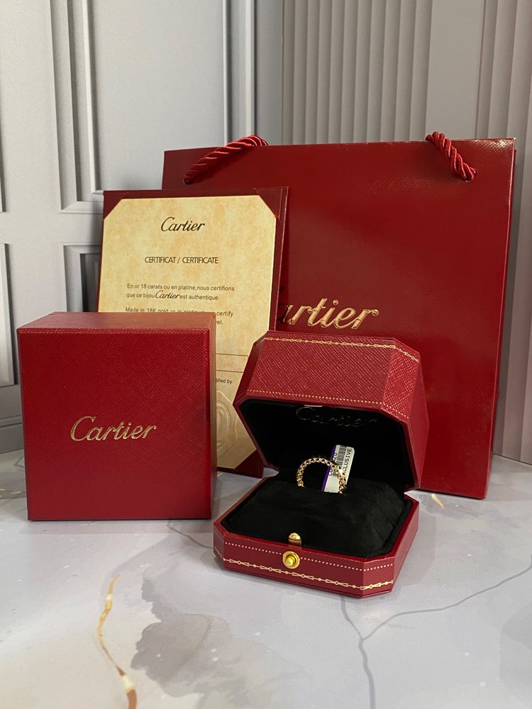 Золотое кольцо Clash de Cartier. Итальянское золото 585 пробы.Доставка