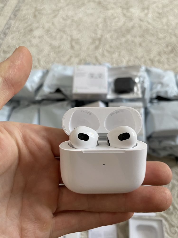 Наушники беспроводные AirPods 3 новые чехол в подарок