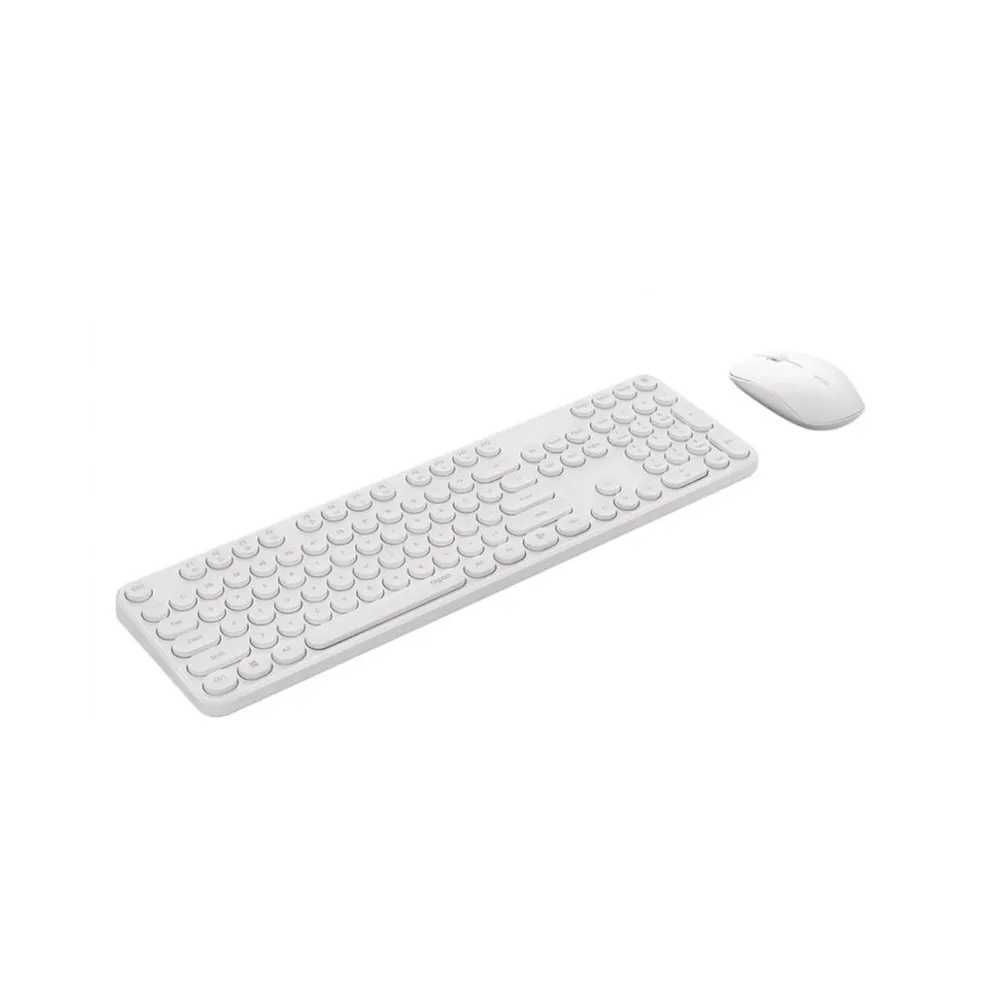 Новые Rapoo беспроводная Клавиатура + мышь X260S Белый/Черный