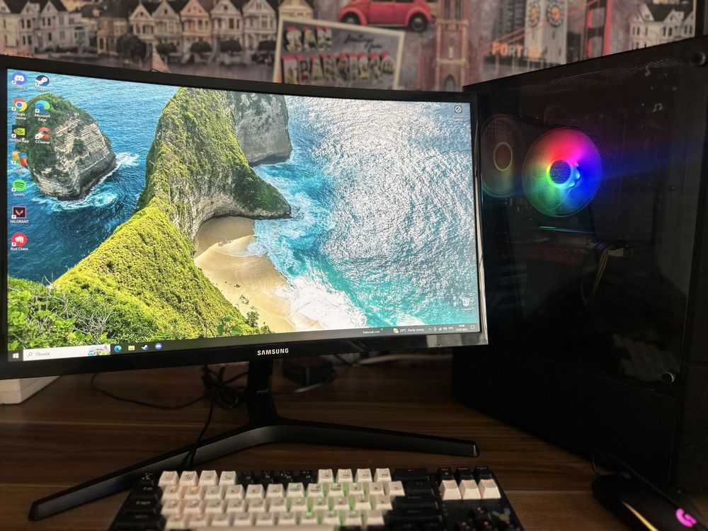 Продам ПК с монитором: i5-10400F / GTX 1660 Super / 16 ГБ