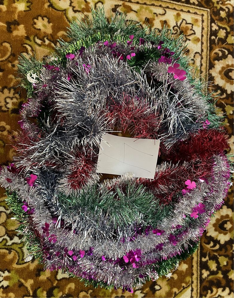 Новогодняя мишура 10 разных видов