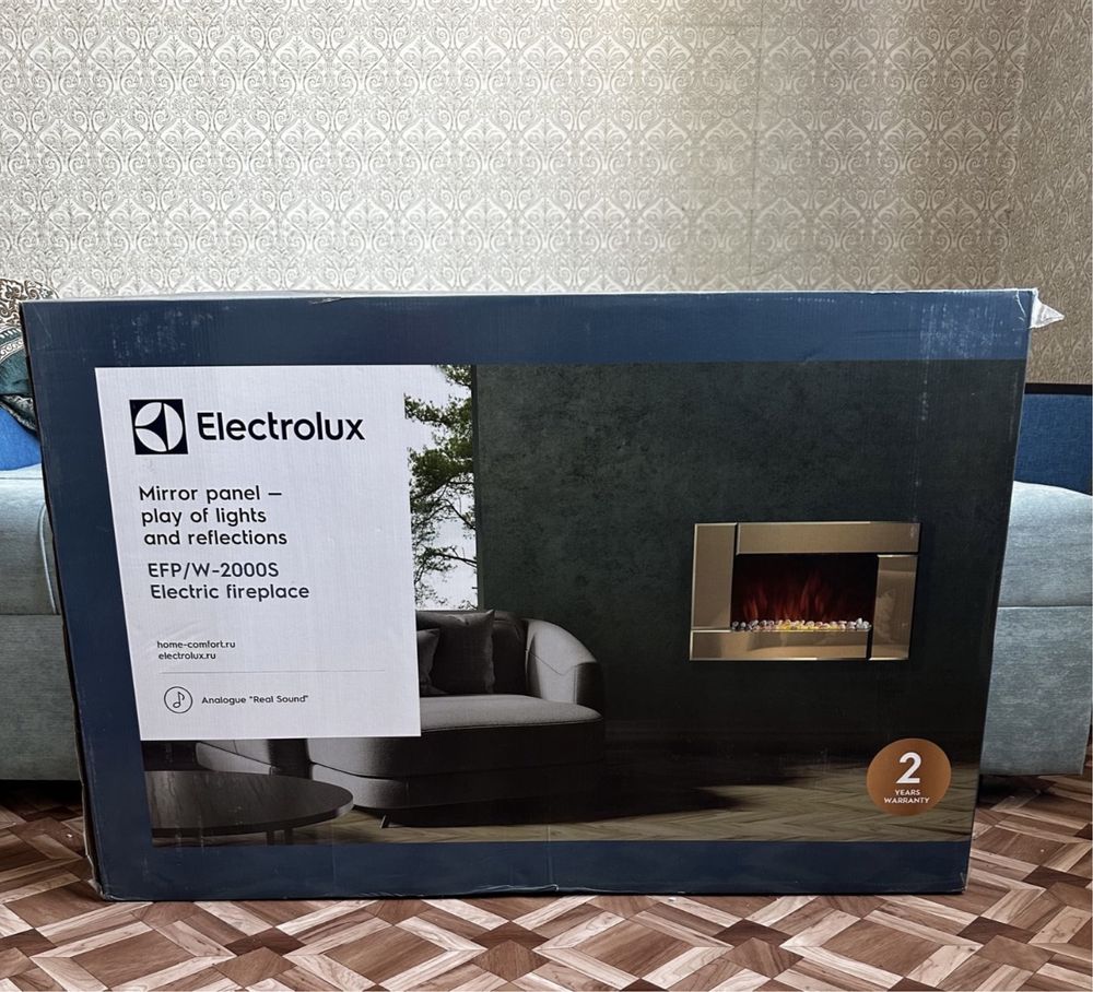 Электрокамин Electrolux EFP W2000S бронзовый Новый в упаковке